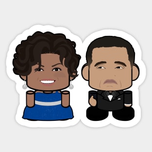 Mr. & Mrs. Obamabot POLITICO'BOT Toy Robot (Thumbs Up) Sticker